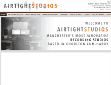 Tablet Screenshot of airtightproductions.co.uk